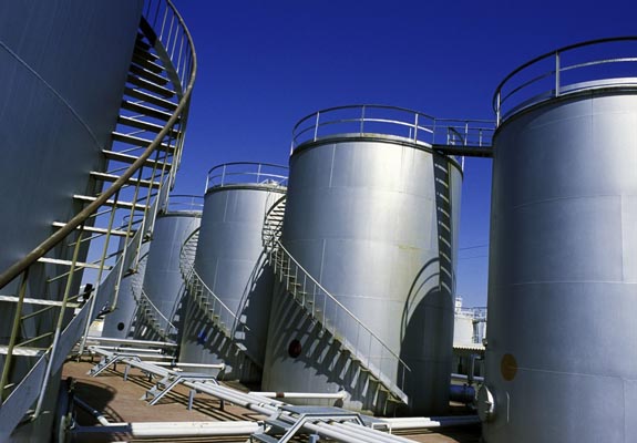Petrochemical industry anti-corrosion supporting scheme storage tank (outer wall, inner wall)